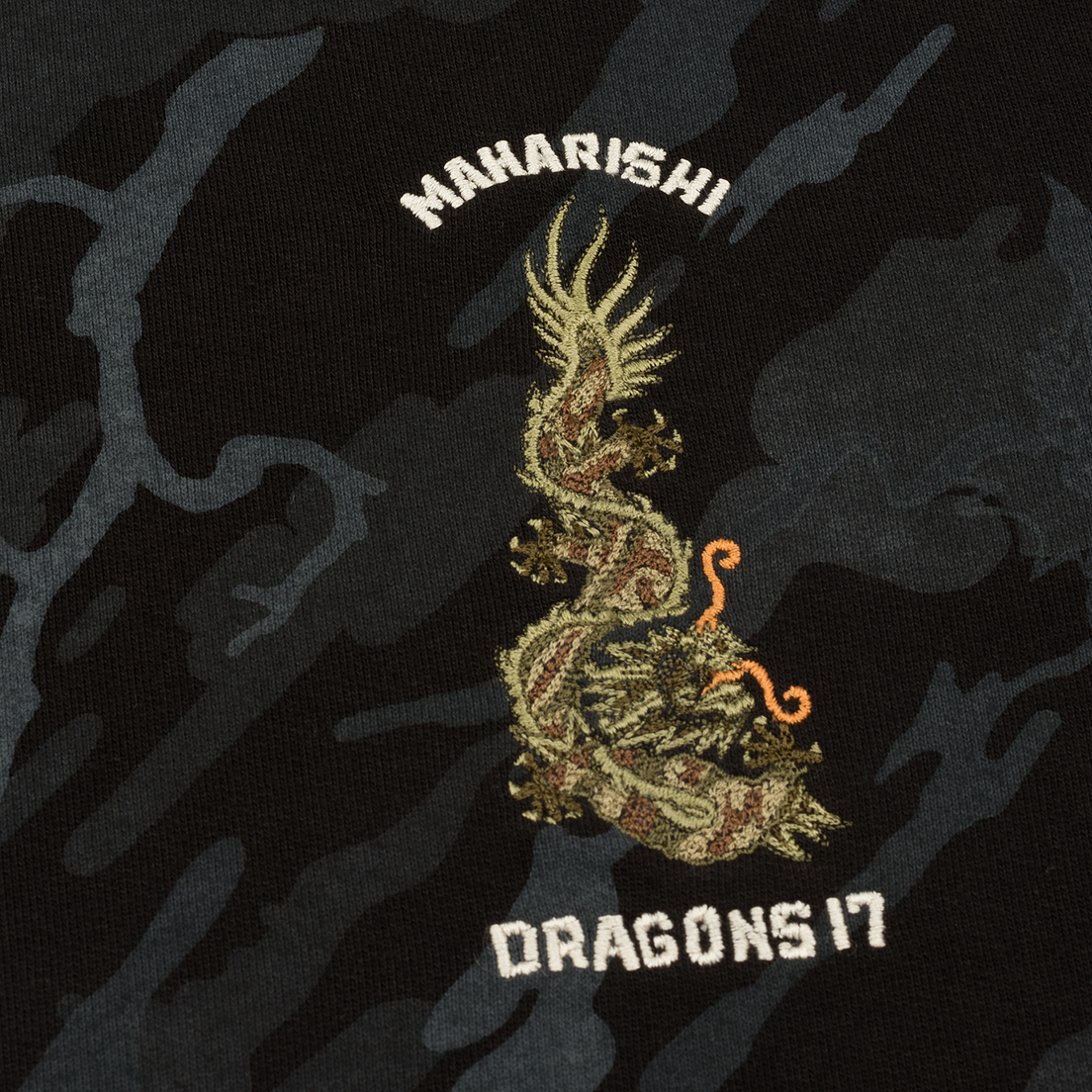 maharishi Мужская толстовка Dragons Camouflage Crew Vintage Archive