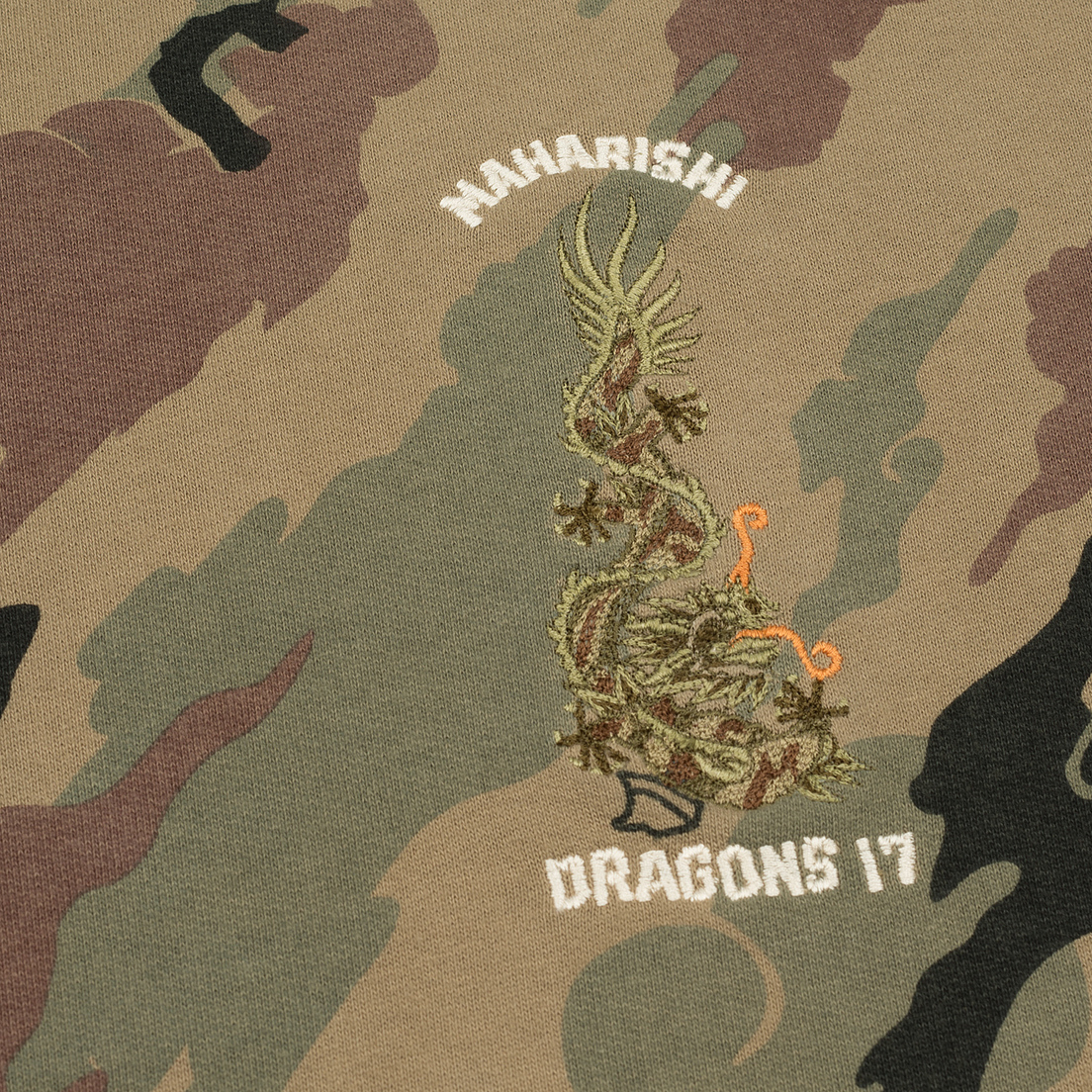 maharishi Мужская толстовка Dragons Camouflage Crew Vintage Archive