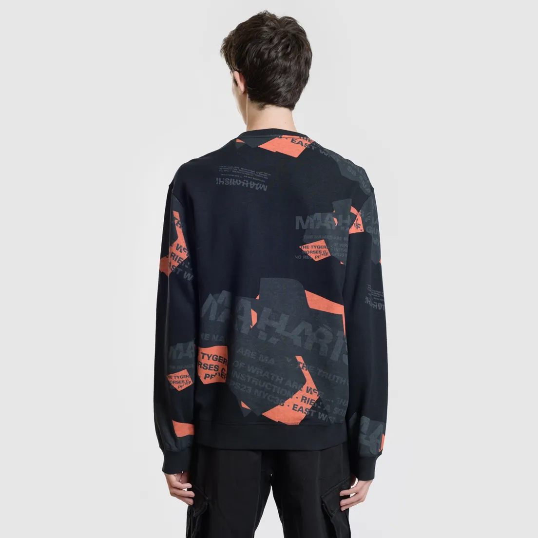 maharishi Мужская толстовка Hemp Miltype Crew Neck