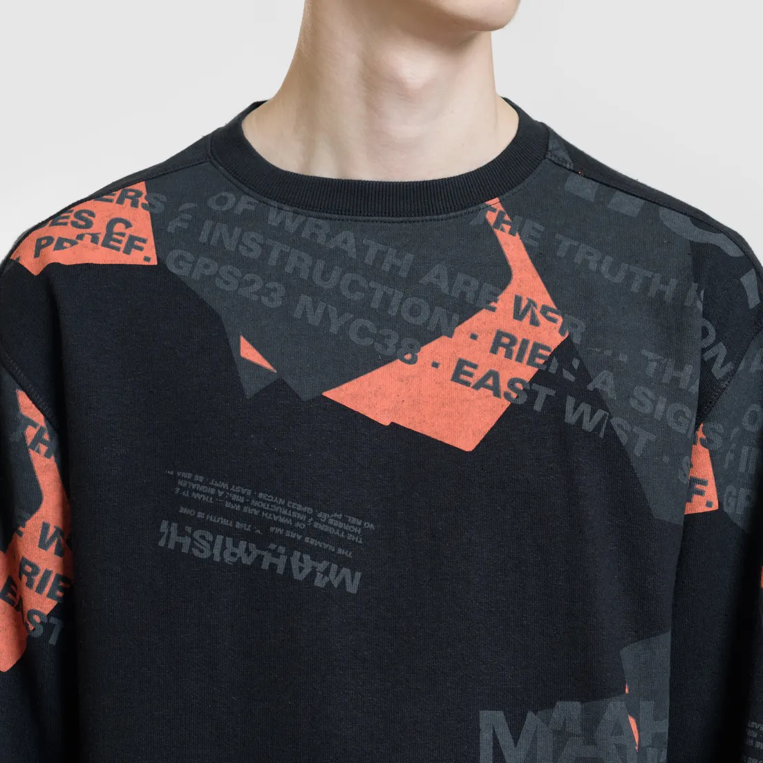 maharishi Мужская толстовка Hemp Miltype Crew Neck