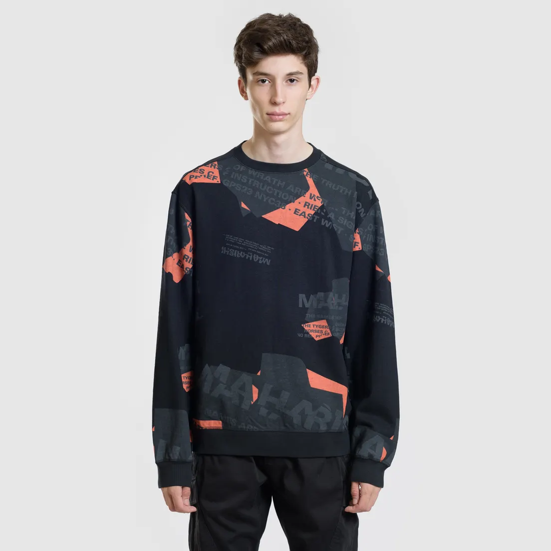 maharishi Мужская толстовка Hemp Miltype Crew Neck