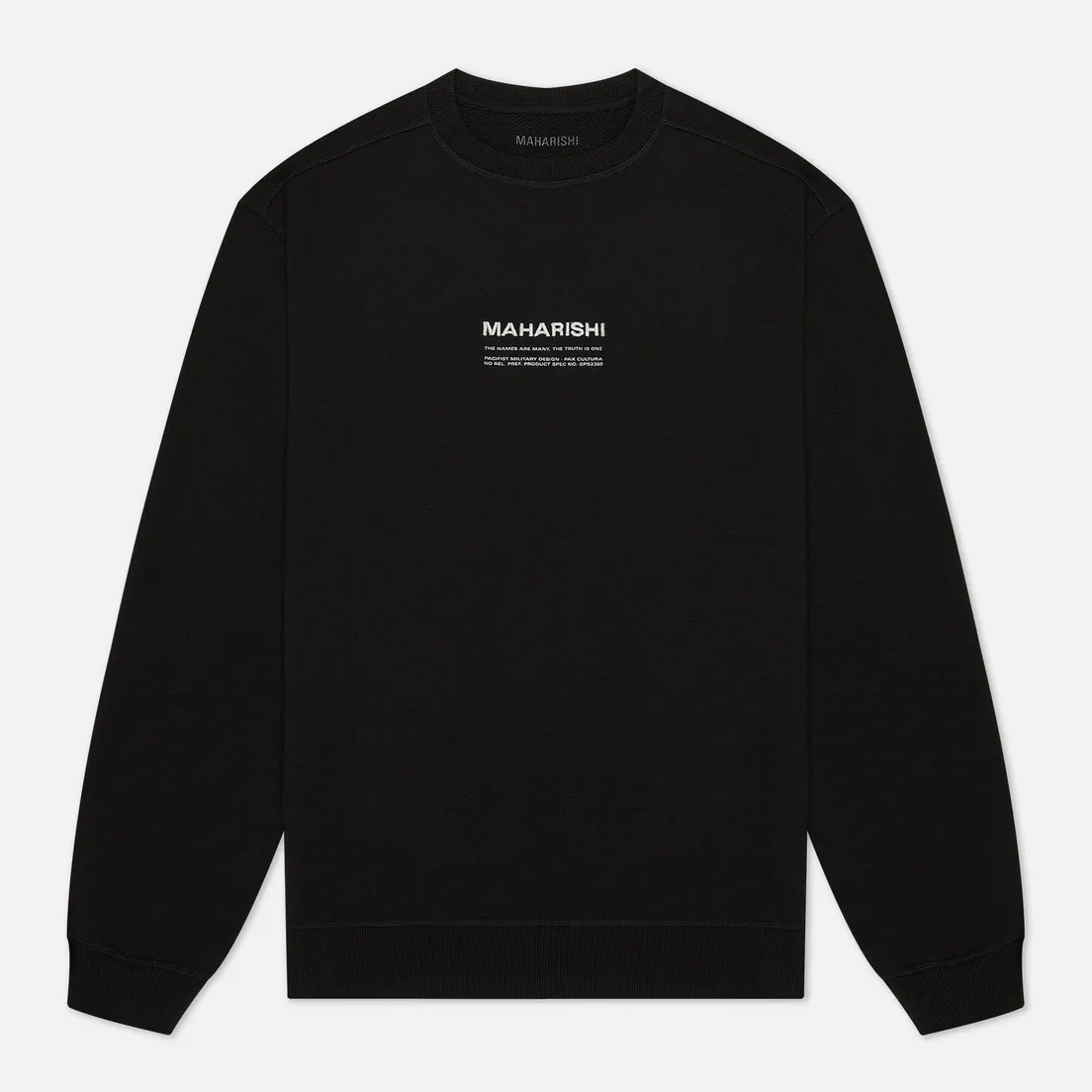 maharishi Мужская толстовка Organic Crew Military Type Embroidery