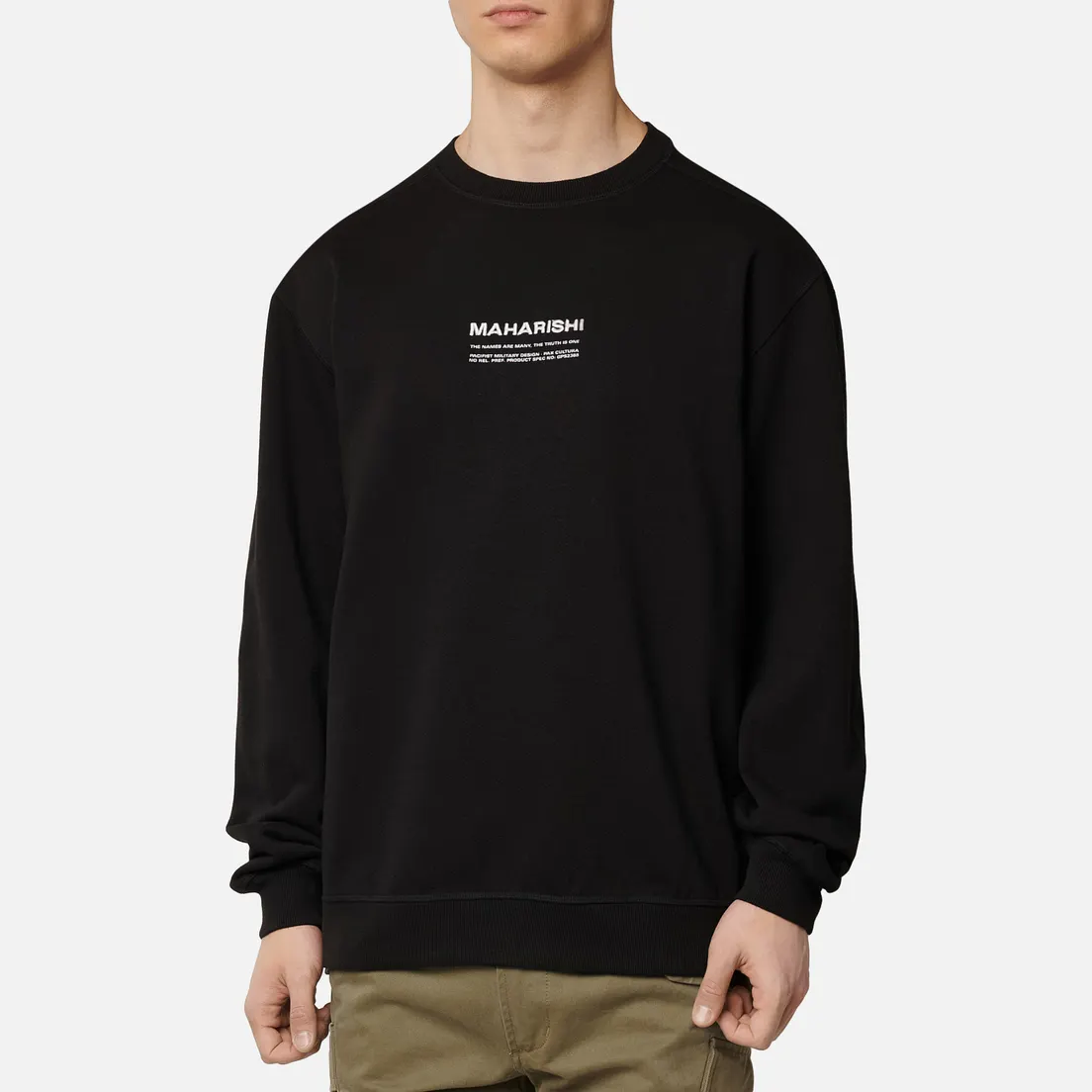 maharishi Мужская толстовка Organic Crew Military Type Embroidery