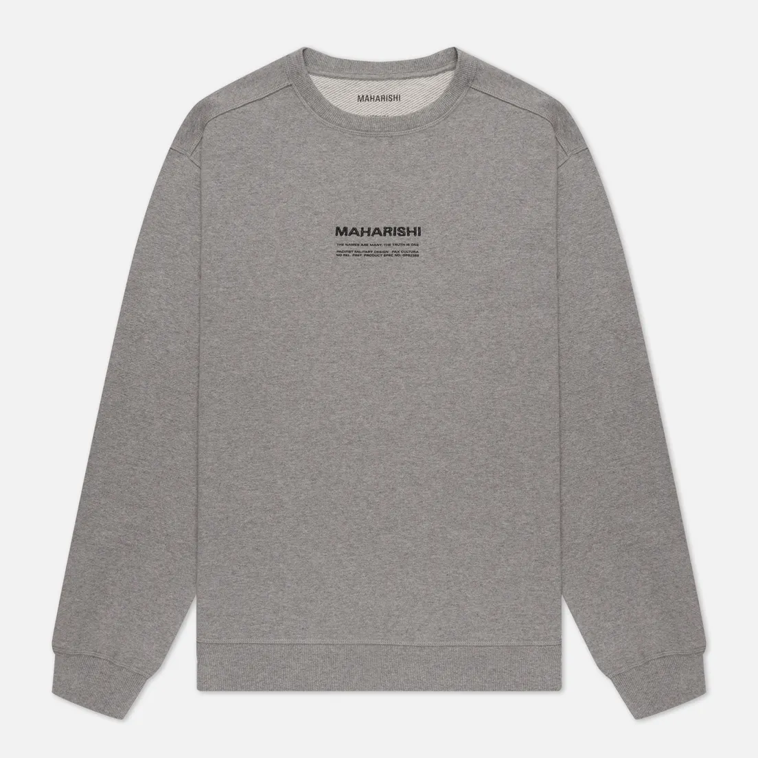 maharishi Мужская толстовка Organic Crew Military Type Embroidery