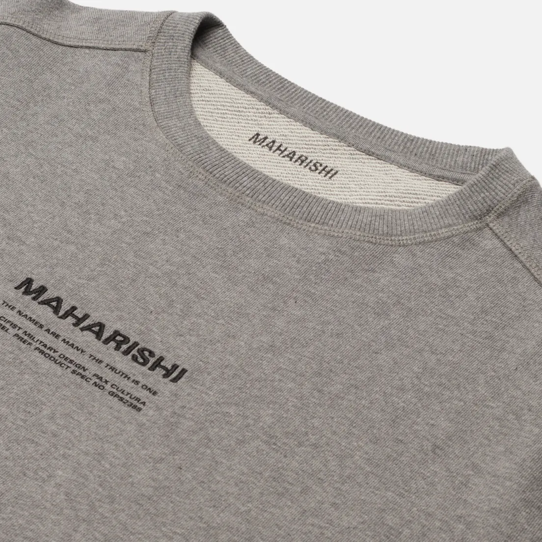 maharishi Мужская толстовка Organic Crew Military Type Embroidery