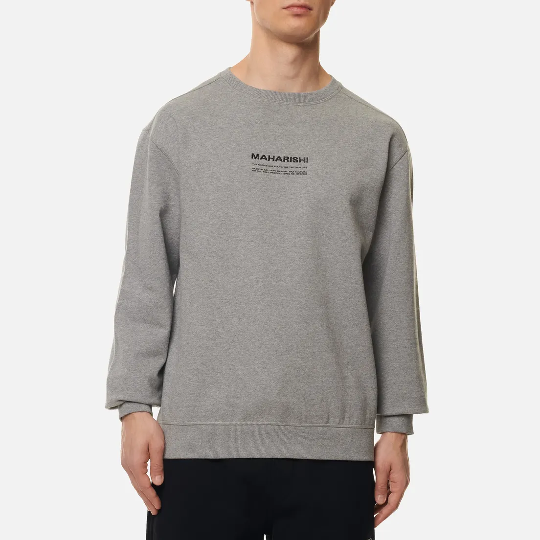 maharishi Мужская толстовка Organic Crew Military Type Embroidery