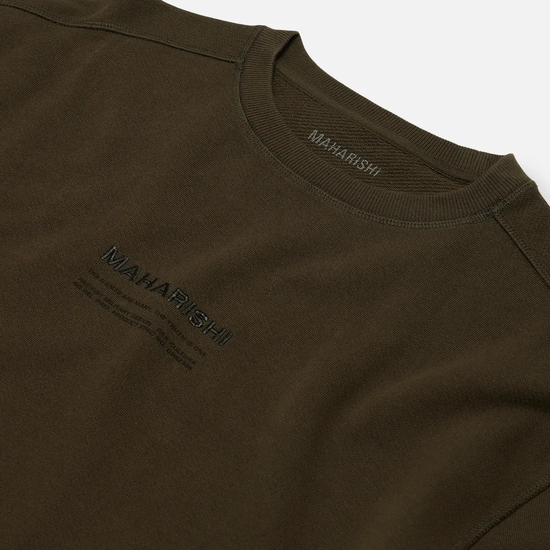 maharishi Мужская толстовка Organic Crew Military Type Embroidery