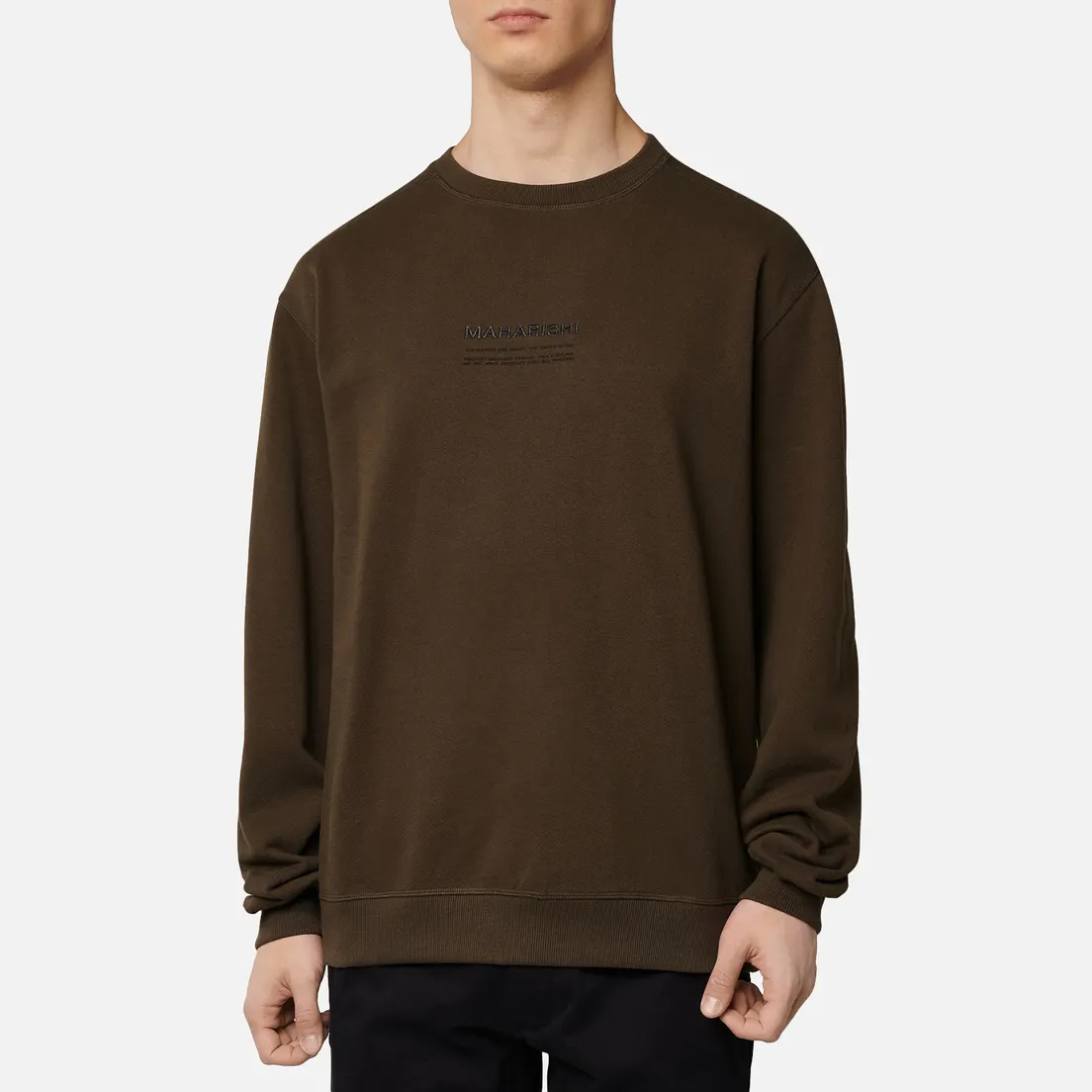 maharishi Мужская толстовка Organic Crew Military Type Embroidery