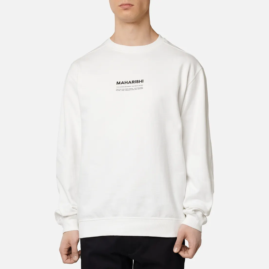 maharishi Мужская толстовка Organic Crew Military Type Embroidery