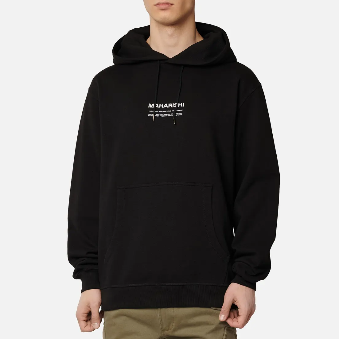 maharishi Мужская толстовка Organic Hooded Military Type Embroidery