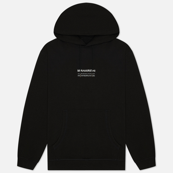 Мужская толстовка maharishi Organic Hooded Military Type Embroidery Black