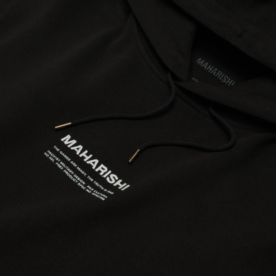 Мужская толстовка maharishi Organic Hooded Military Type Embroidery Black
