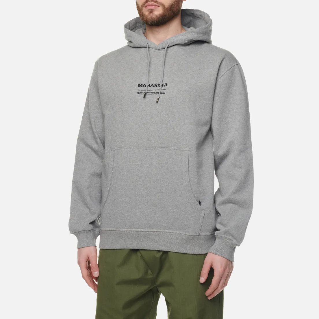 maharishi Мужская толстовка Organic Hooded Military Type Embroidery