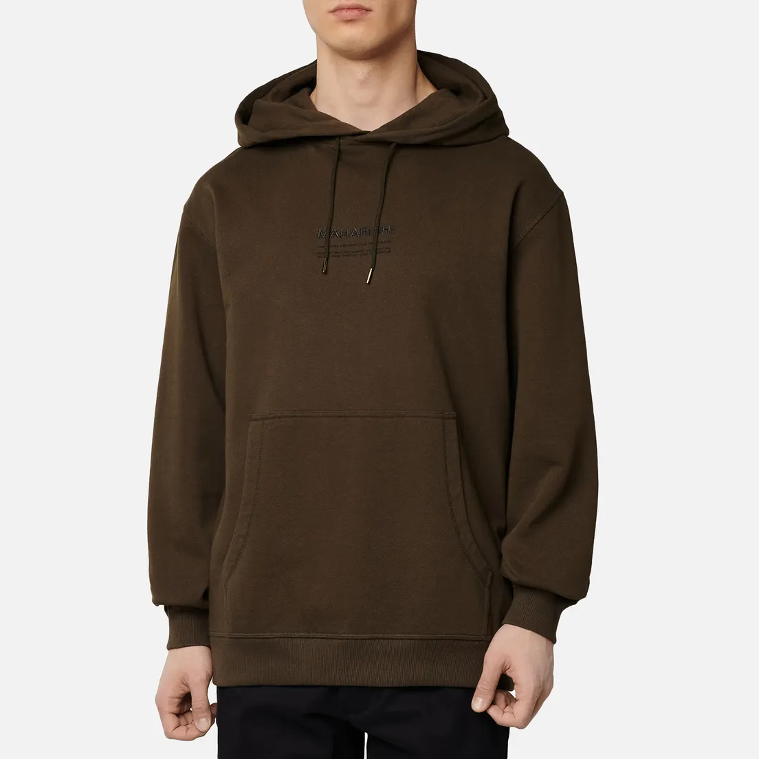 maharishi Мужская толстовка Organic Hooded Military Type Embroidery