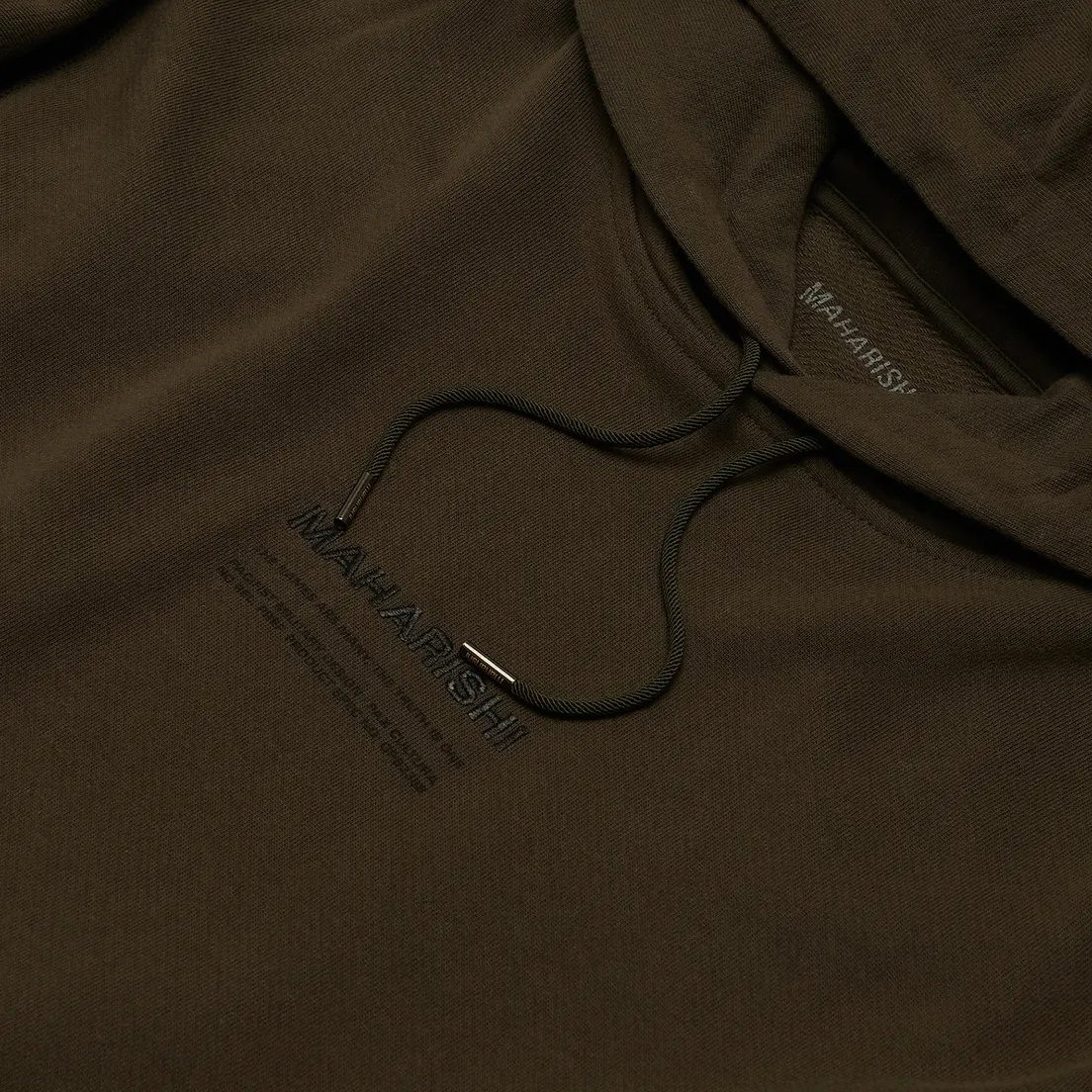 maharishi Мужская толстовка Organic Hooded Military Type Embroidery