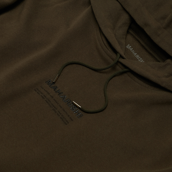 Мужская толстовка maharishi Organic Hooded Military Type Embroidery Military Olive