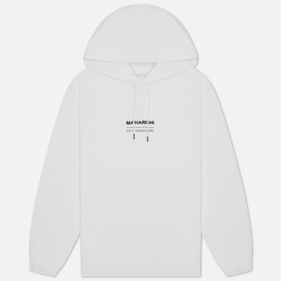 Мужская толстовка maharishi Organic Hooded Military Type Embroidery White