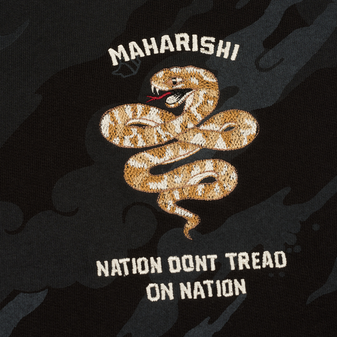 maharishi Мужская толстовка Snakes Camouflage Crew Vintage Archive