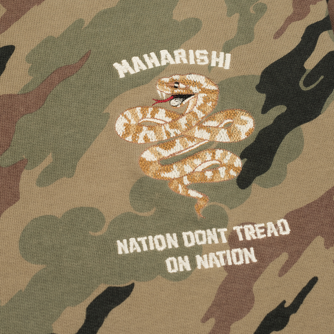 maharishi Мужская толстовка Snakes Camouflage Crew Vintage Archive