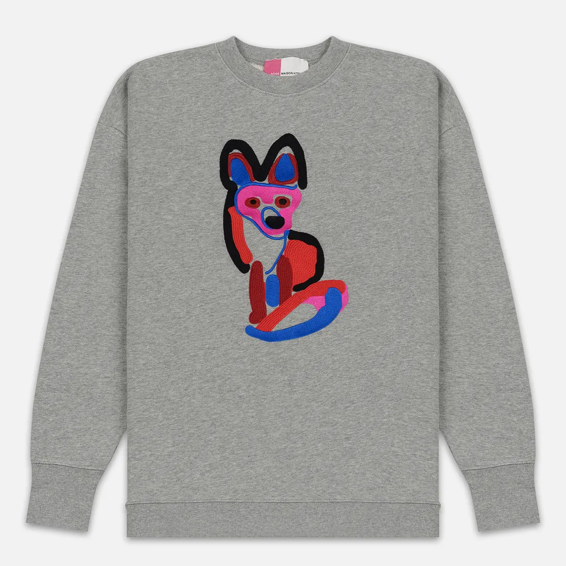 Maison Kitsune Мужская толстовка Acide Fox Embroidery