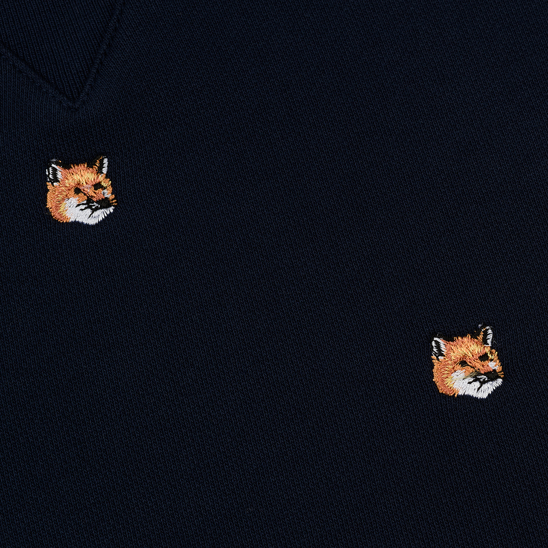 Maison Kitsune Мужская толстовка All Over Fox Head Patch Embroidery