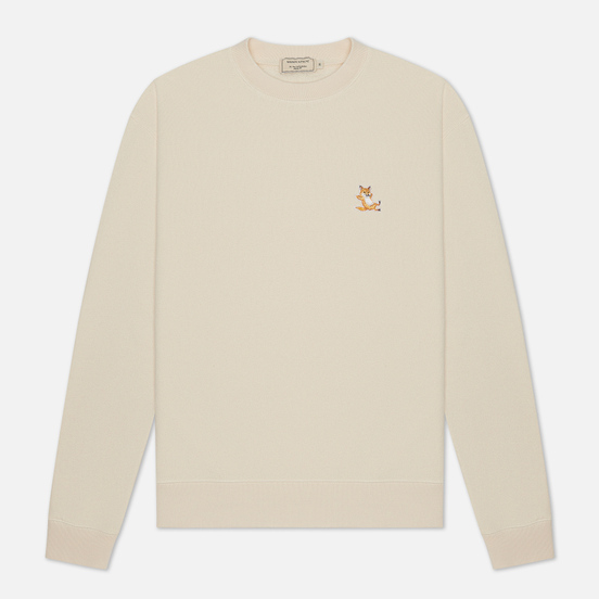 Мужская толстовка Maison Kitsune Chillax Fox Patch Regular Fit Off White