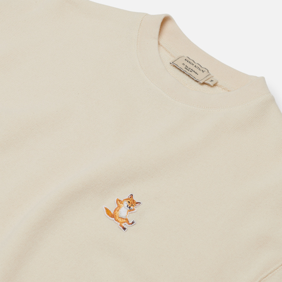 Мужская толстовка Maison Kitsune Chillax Fox Patch Regular Fit Off White