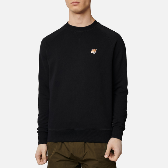 Мужская толстовка Maison Kitsune Fox Head Patch Black