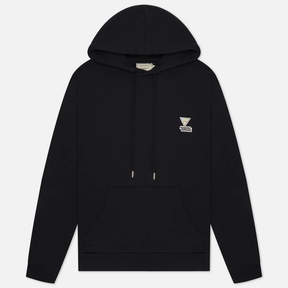 Maison Kitsune Мужская толстовка Hoodie Rainbow Triangle Fox Patch