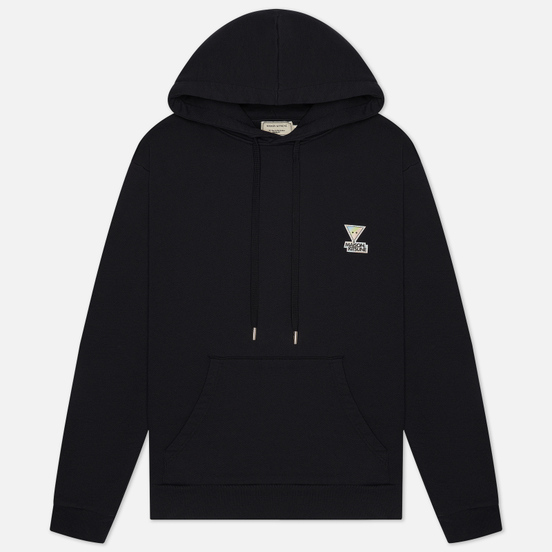 Мужская толстовка Maison Kitsune Hoodie Rainbow Triangle Fox Patch Black