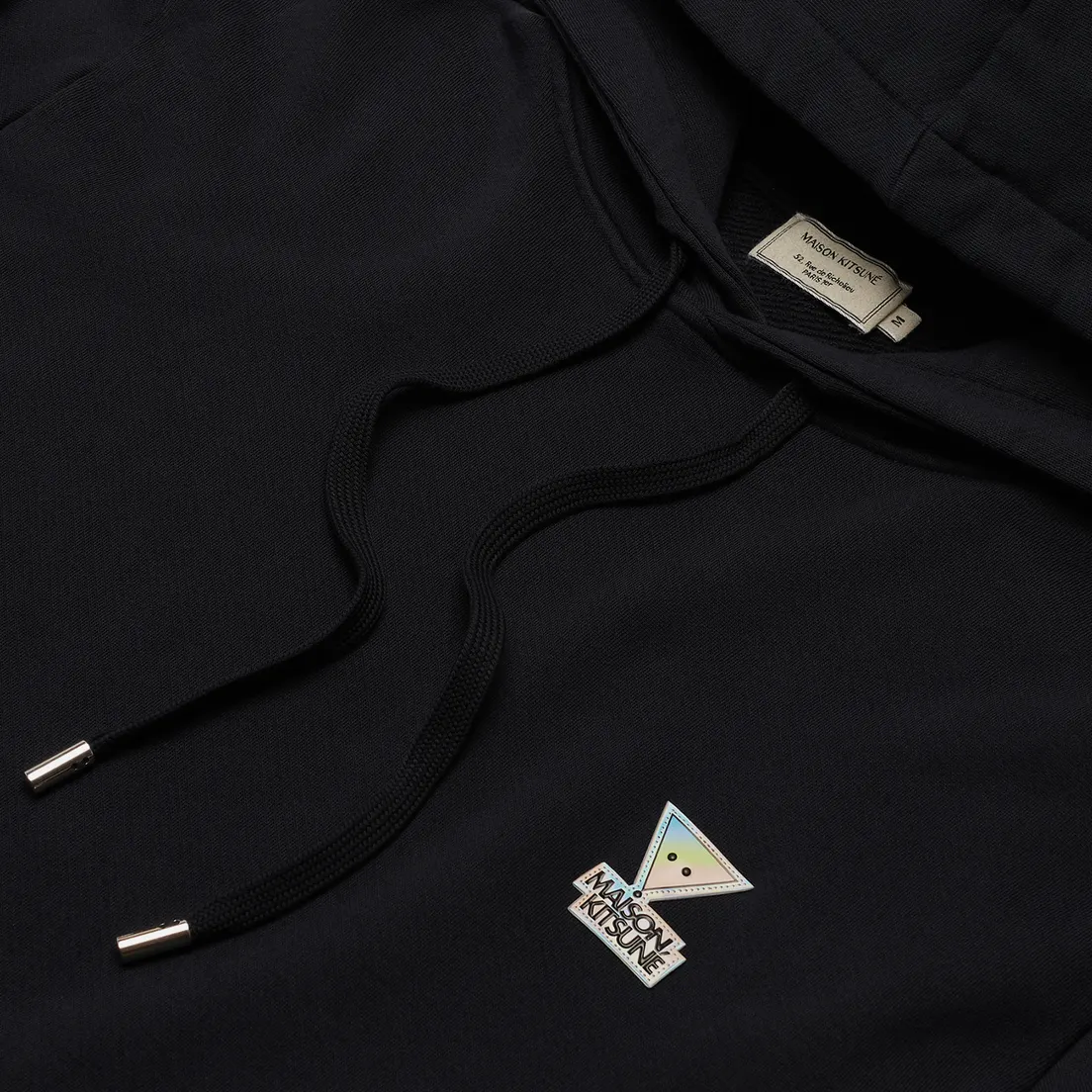 Maison Kitsune Мужская толстовка Hoodie Rainbow Triangle Fox Patch