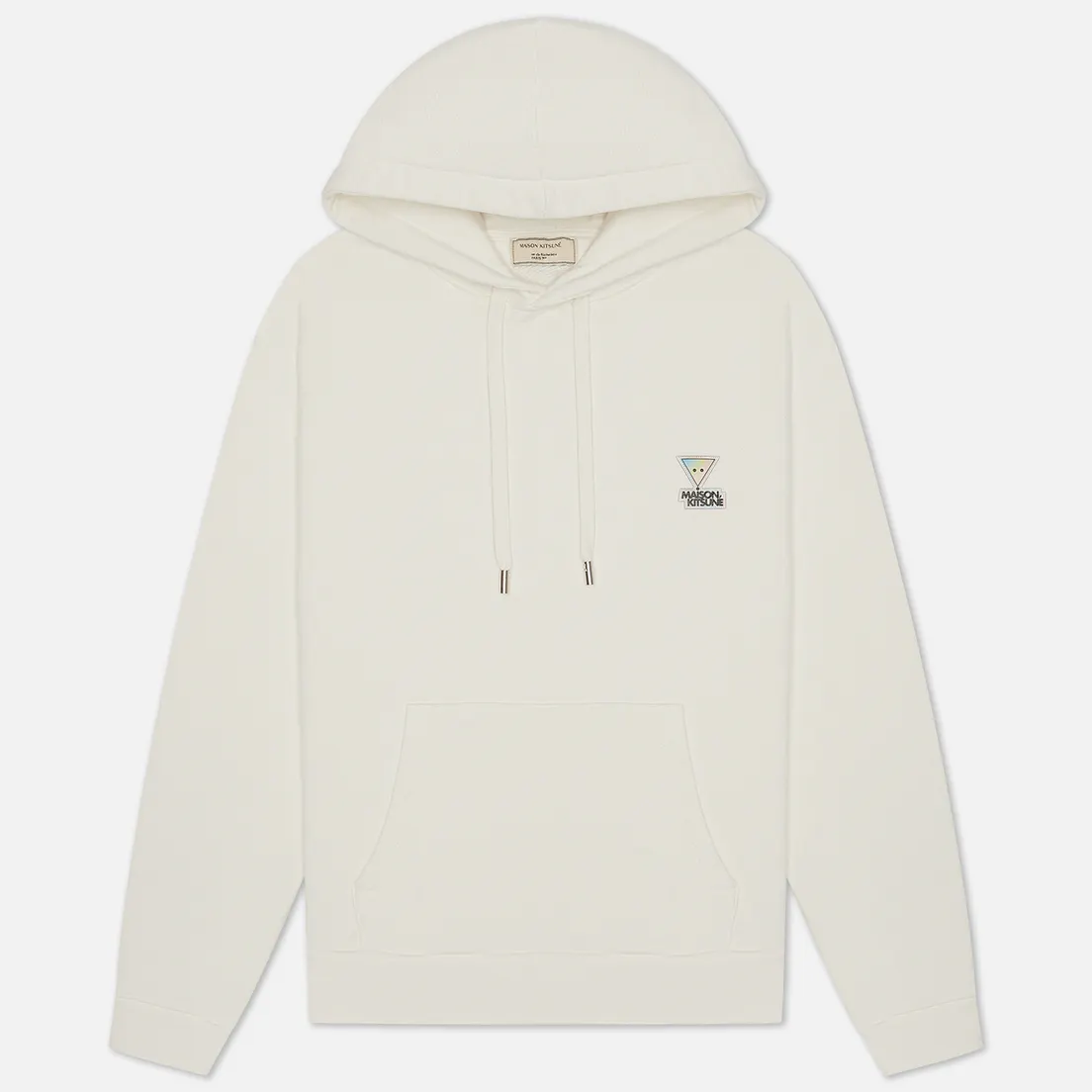 Maison Kitsune Мужская толстовка Hoodie Rainbow Triangle Fox Patch