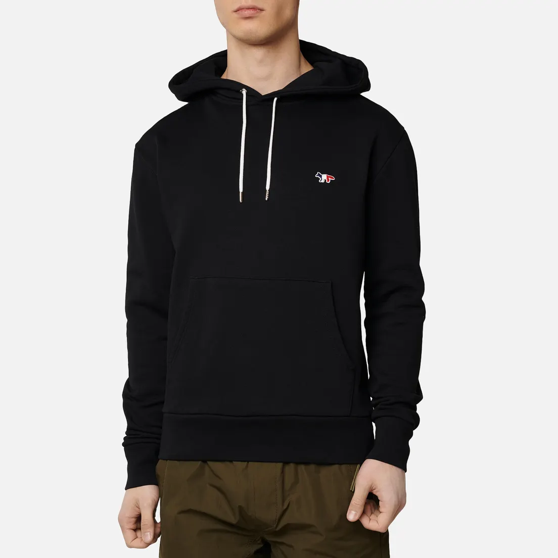 Maison Kitsune Мужская толстовка Tricolor Fox Patch Classic Hoodie