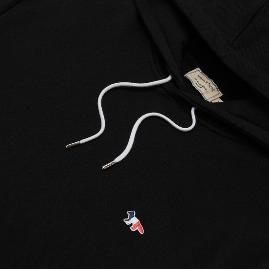 Мужская толстовка Maison Kitsune Tricolor Fox Patch Classic Hoodie Black