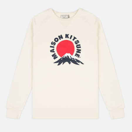 Мужская толстовка Maison Kitsune Mont Fuji Ecru