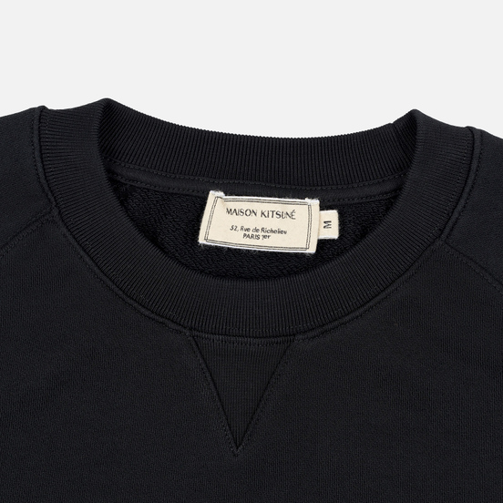 Мужская толстовка Maison Kitsune Triangle Fox Patch Black
