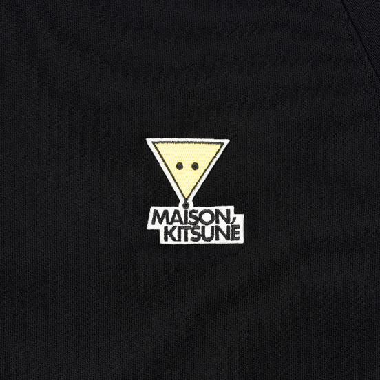 Мужская толстовка Maison Kitsune Triangle Fox Patch Black
