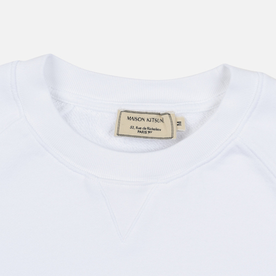 Мужская толстовка Maison Kitsune Triangle Fox Patch White