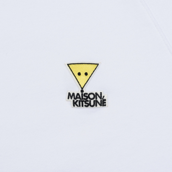 Мужская толстовка Maison Kitsune Triangle Fox Patch White