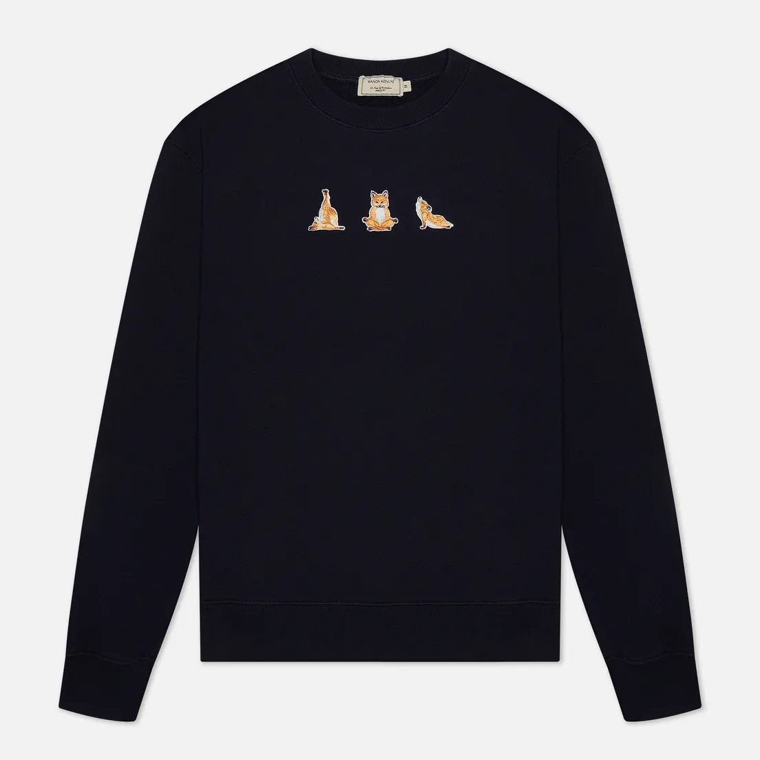 Maison Kitsune Мужская толстовка Yoga Fox Patches