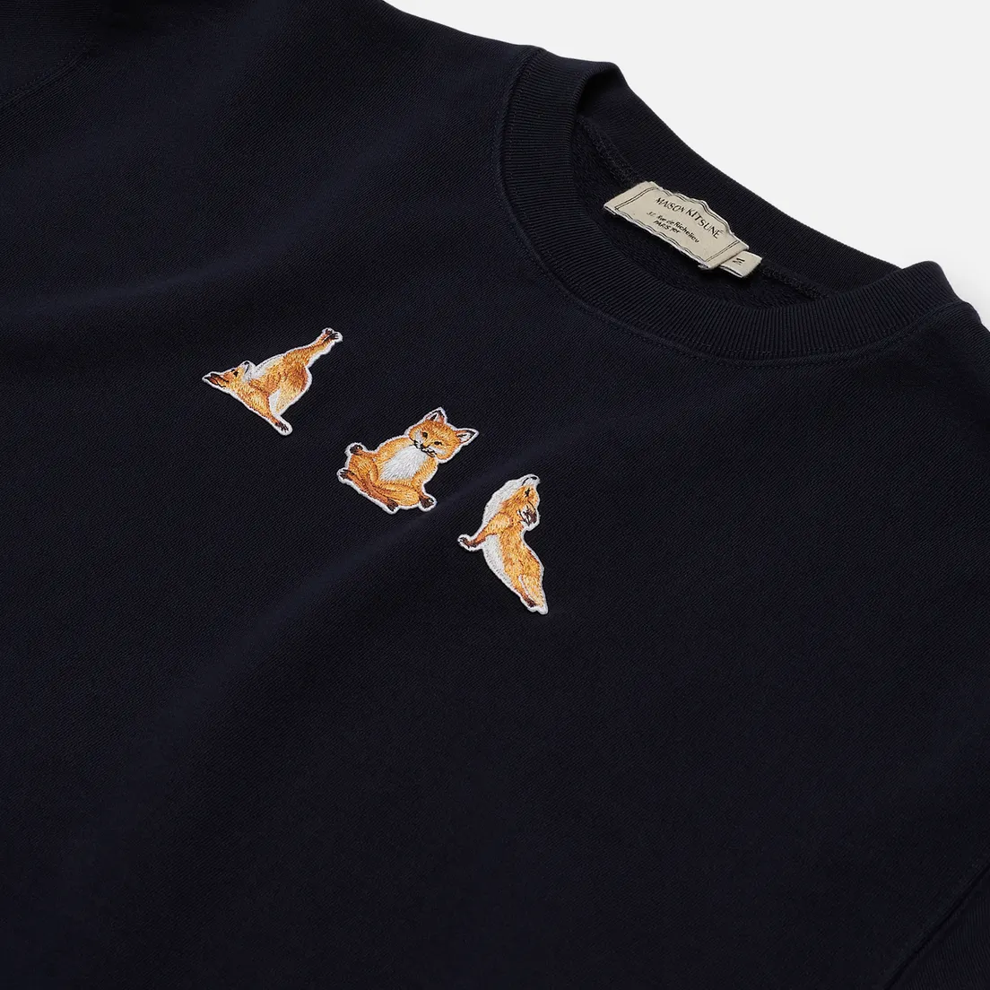 Maison Kitsune Мужская толстовка Yoga Fox Patches