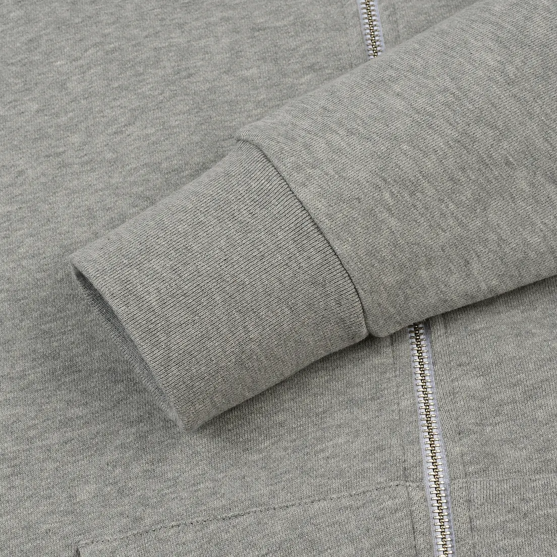 Maison Kitsune Мужская толстовка Zip Hoodie Tricolor Fox Patch