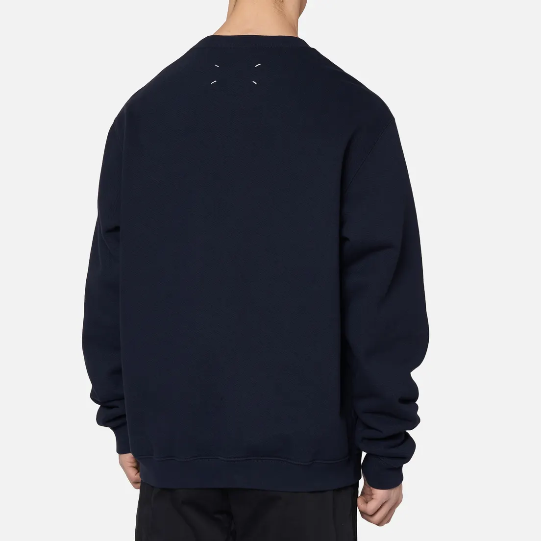 Maison Margiela Мужская толстовка Embroidered Numeric Logo Crew Neck
