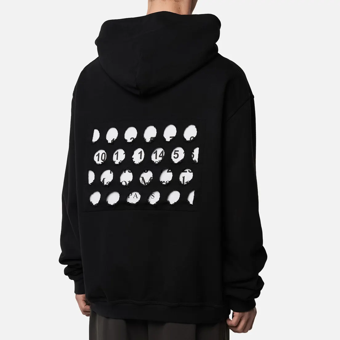 Maison Margiela Мужская толстовка Hole Numbers Logo Hoodie