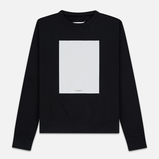 Мужская толстовка Maison Margiela Logo Printed Patch Black