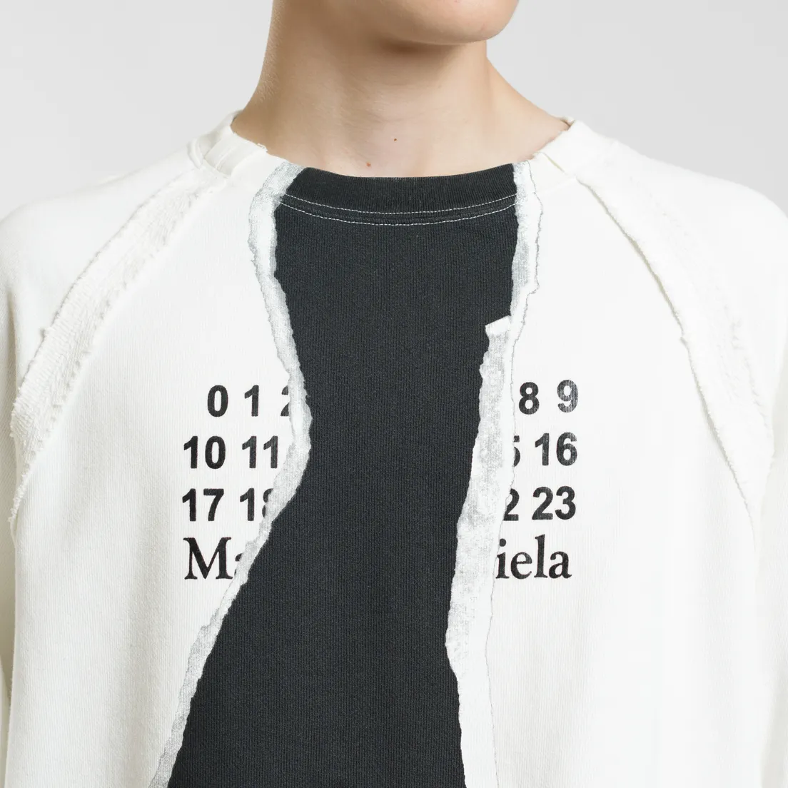 Maison Margiela Мужская толстовка Mutiny Print Crew Neck