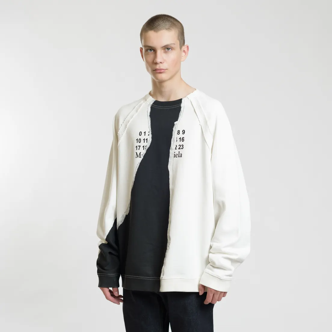 Maison Margiela Мужская толстовка Mutiny Print Crew Neck