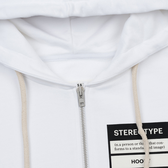 Мужская толстовка Maison Margiela Stereotype Felpa Con Zip Off White