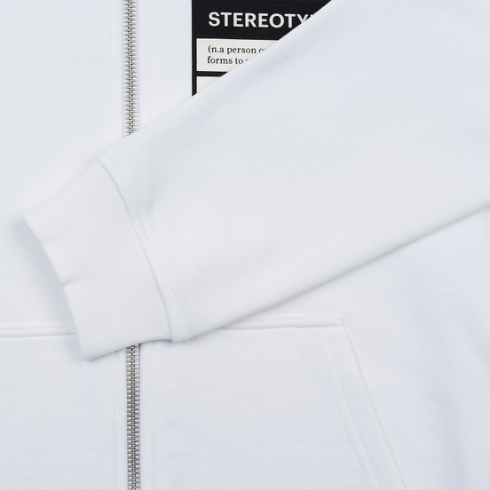 Мужская толстовка Maison Margiela Stereotype Felpa Con Zip Off White