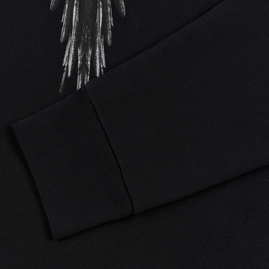 Мужская толстовка Marcelo Burlon Black Wings Hoodie Black/Black
